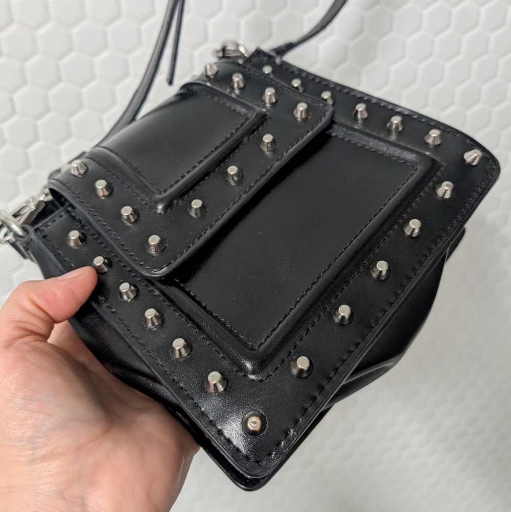 "Like New" Zara Studded Mini Crossbody Bag - Picture 6 of 13